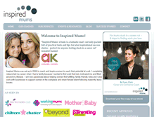Tablet Screenshot of inspiredmums.co.uk